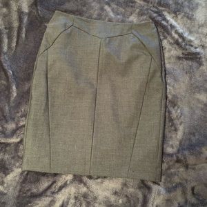 Gray Pencil Skirt